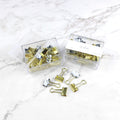 Marble and Gold Document Clips