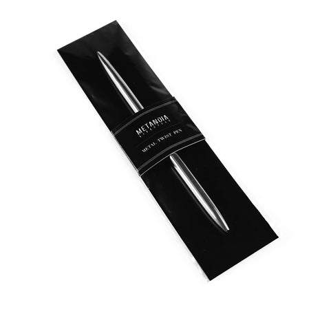 Metal Twist Ballpoint Pen (Silver)
